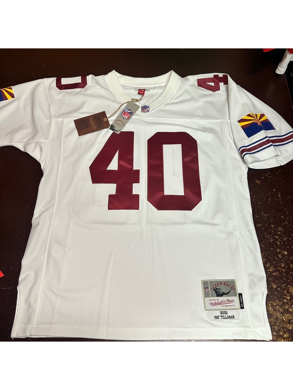 MITCHELL & NESS NFL ARIZONA CARDINALS PAT TILLMAN 2000 LEGACY JERSEY LARGE